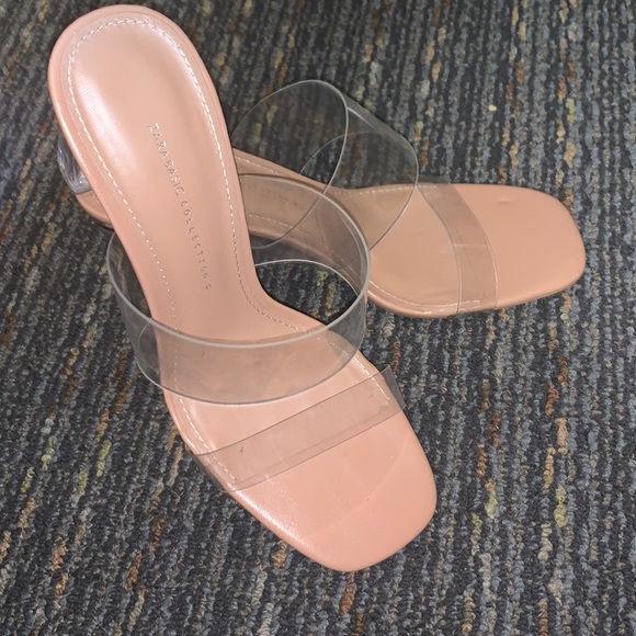Zara Shoes - Zara clear heels (never worn)